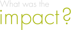 What was the impact